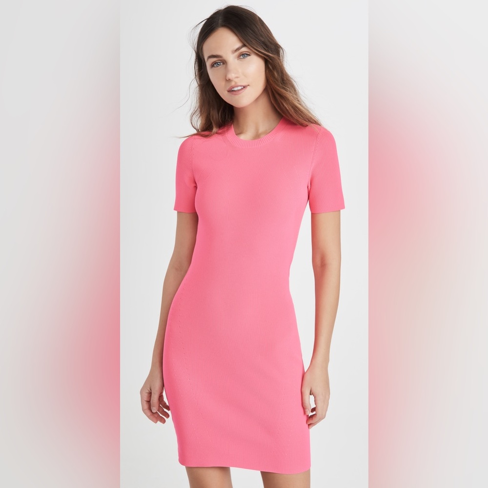 Helmut Lang Pink Knit Dress